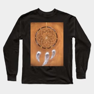 Sacred geometry - dream catcher with torus Long Sleeve T-Shirt